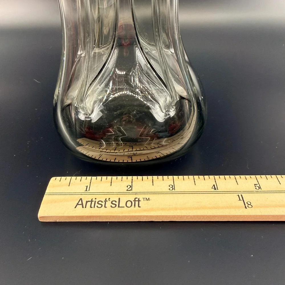 Vintage Holmegaard Kluk Kluk Decanter Large Smoke Gray Glass Ball Stopper